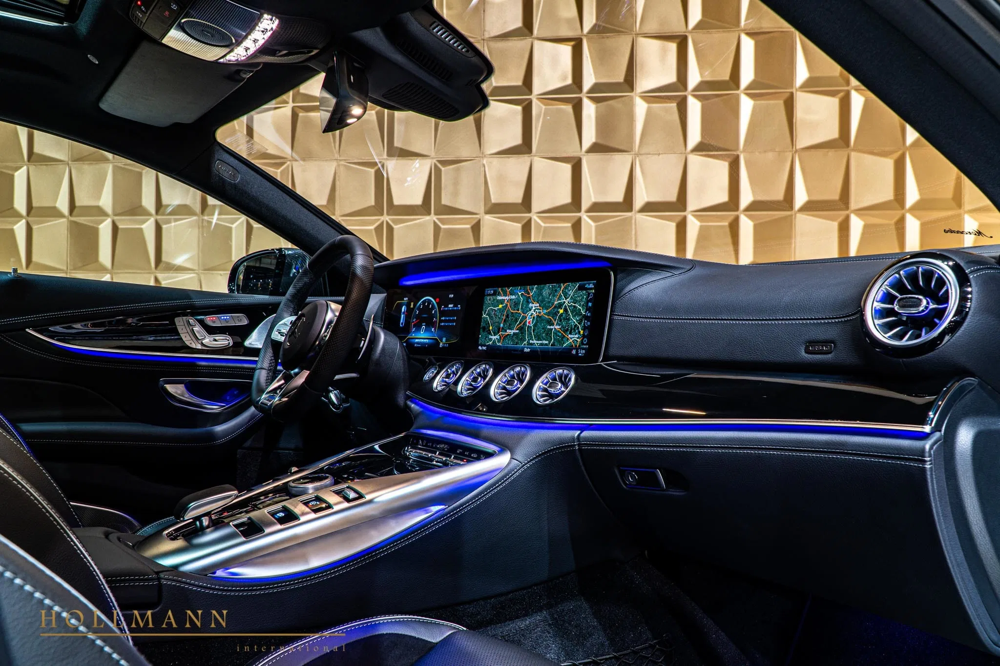 2019 BRABUS GT 800 interior, BRABUS Fine leather Black