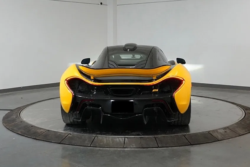 2013 McLaren P1 for sale, exterior, Volcano Yellow over Carbon