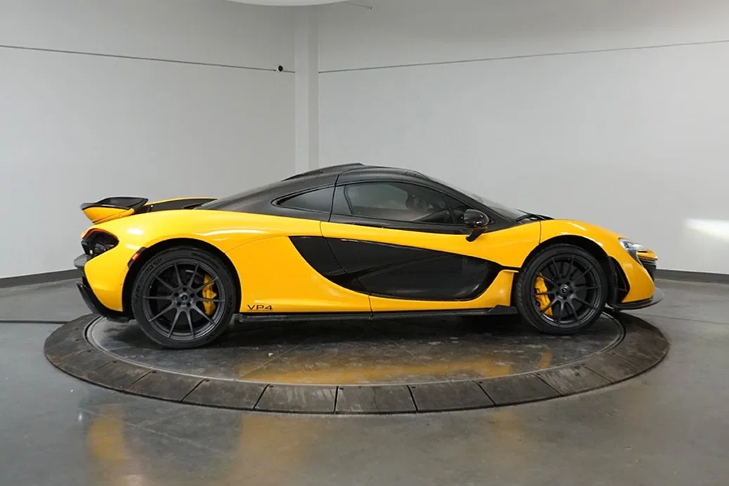 2013 McLaren P1 for sale, exterior, Volcano Yellow over Carbon