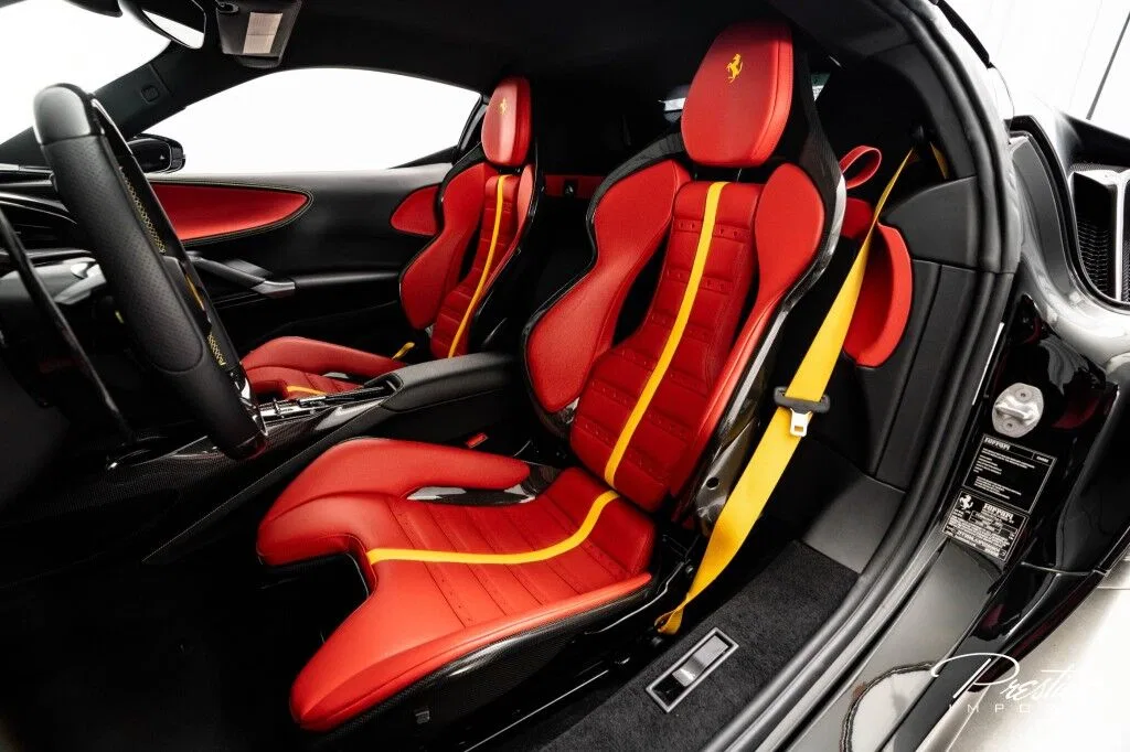 2023 Ferrari SF90 Stradale interior, seats, Rosso Ferrari
