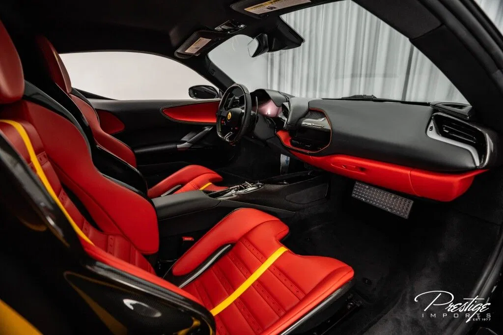 2023 Ferrari SF90 Stradale interior, seats, Rosso Ferrari