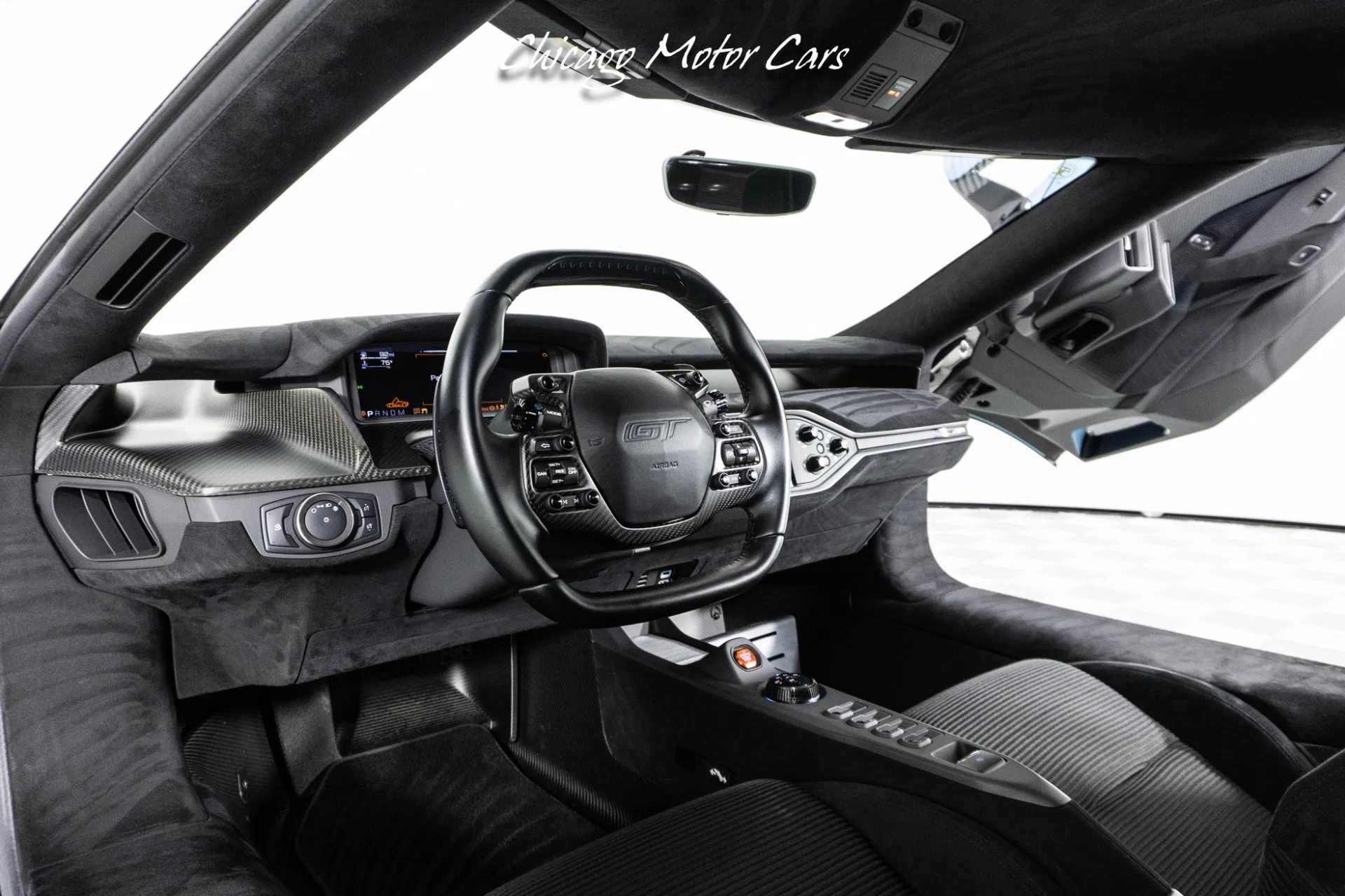 2018 Ford GT interior, dashboard, Dark Energy