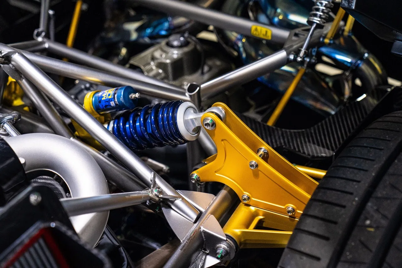 2017 Pagani Huayra Roadster engine
