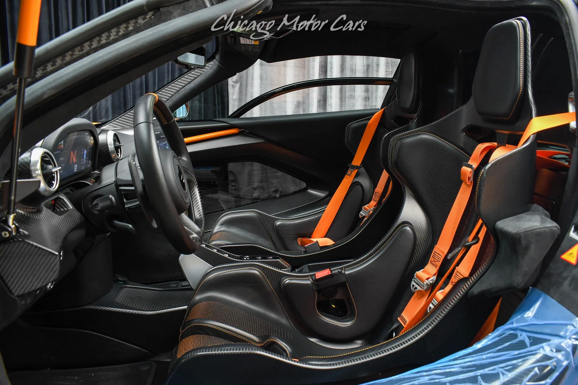 2019 McLaren Senna interior, seats, Black
