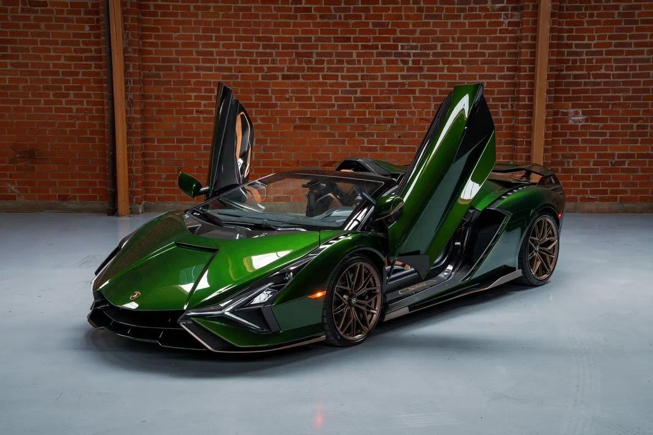 2021 Lamborghini Sián Roadster for sale, exterior, Verde Ermes
