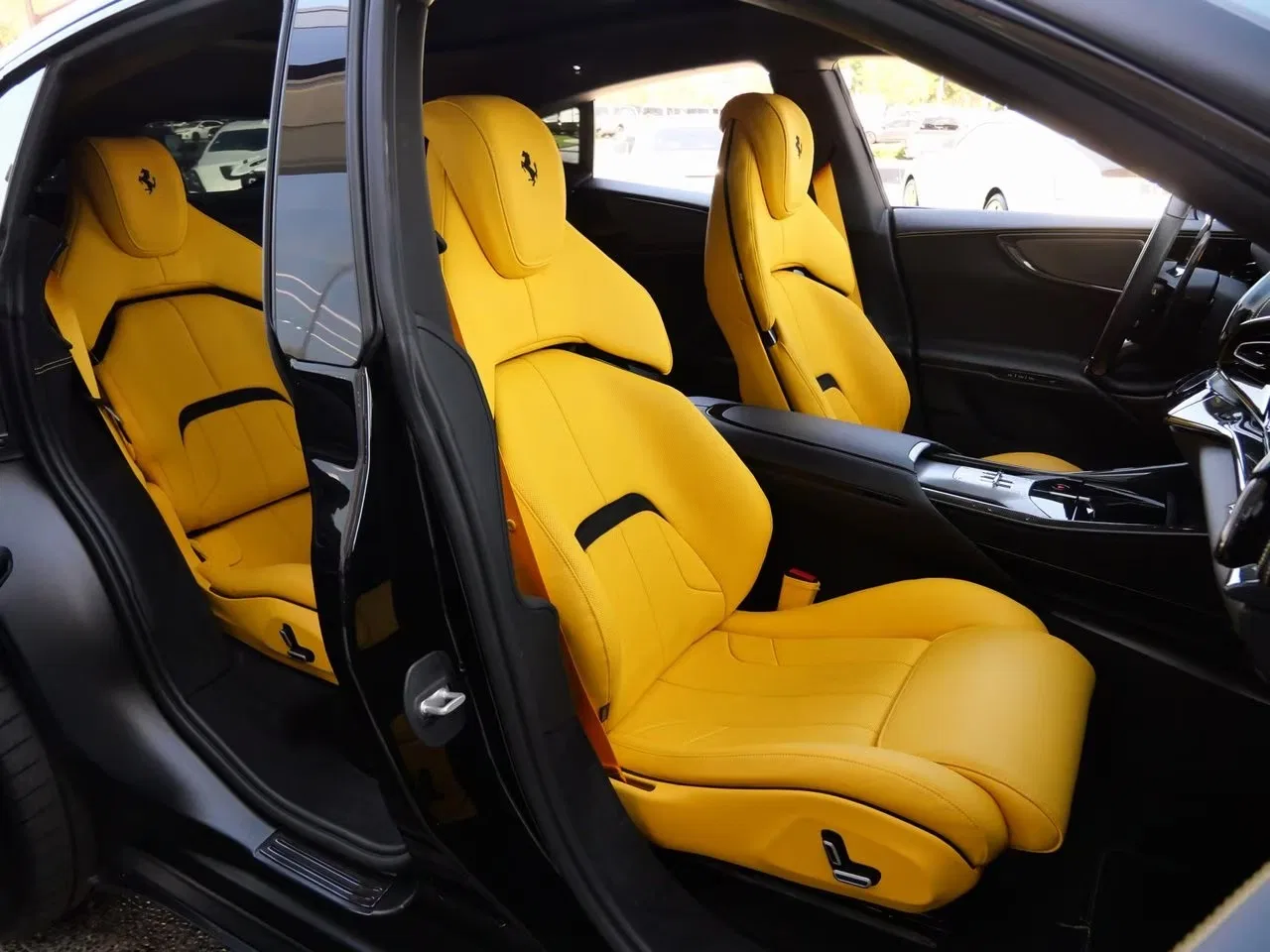 2024 Ferrari Purosangue interior, seats, Giallo (Yellow)