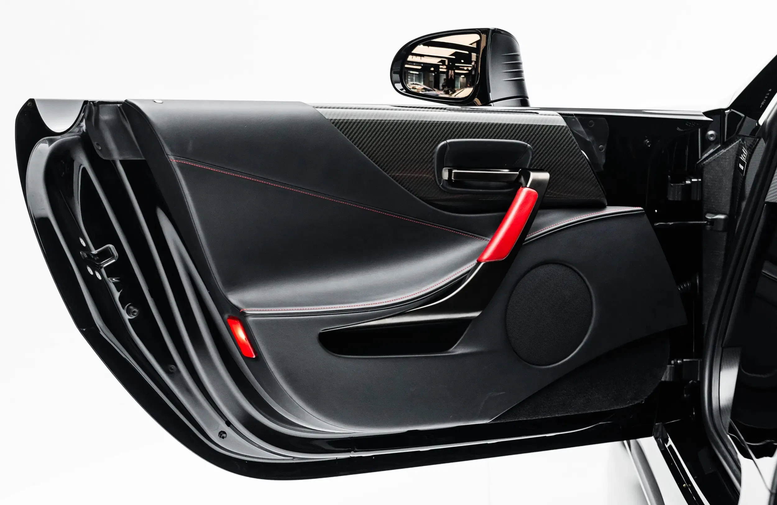 2012 Lexus LFA interior, door panel, Red