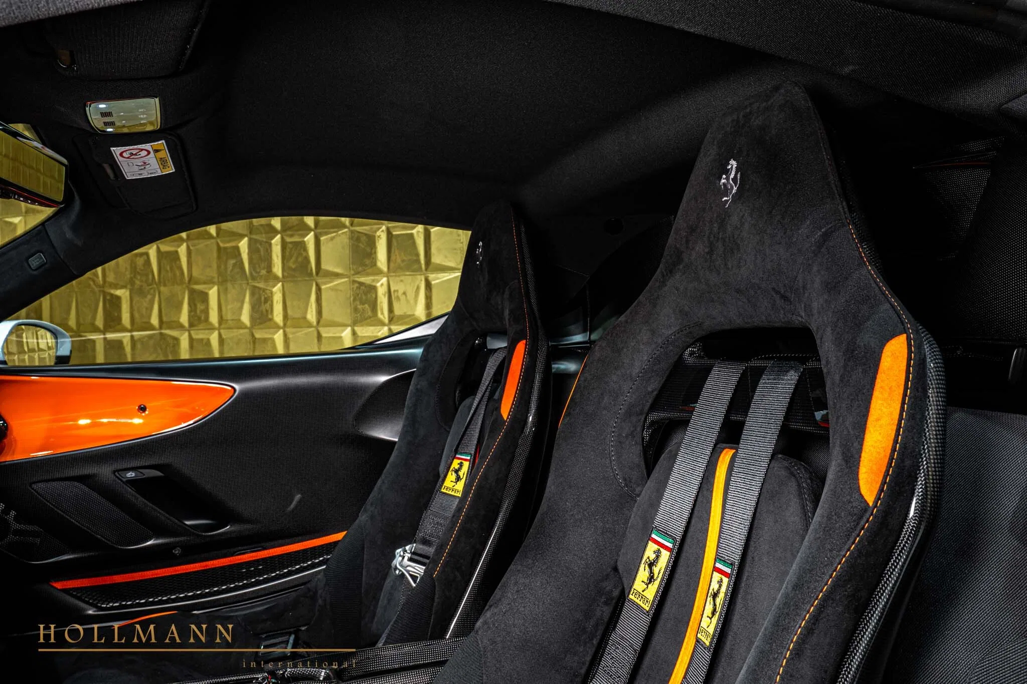2025 Ferrari SF90 XX Stradale interior, seats, Alcantara Nero