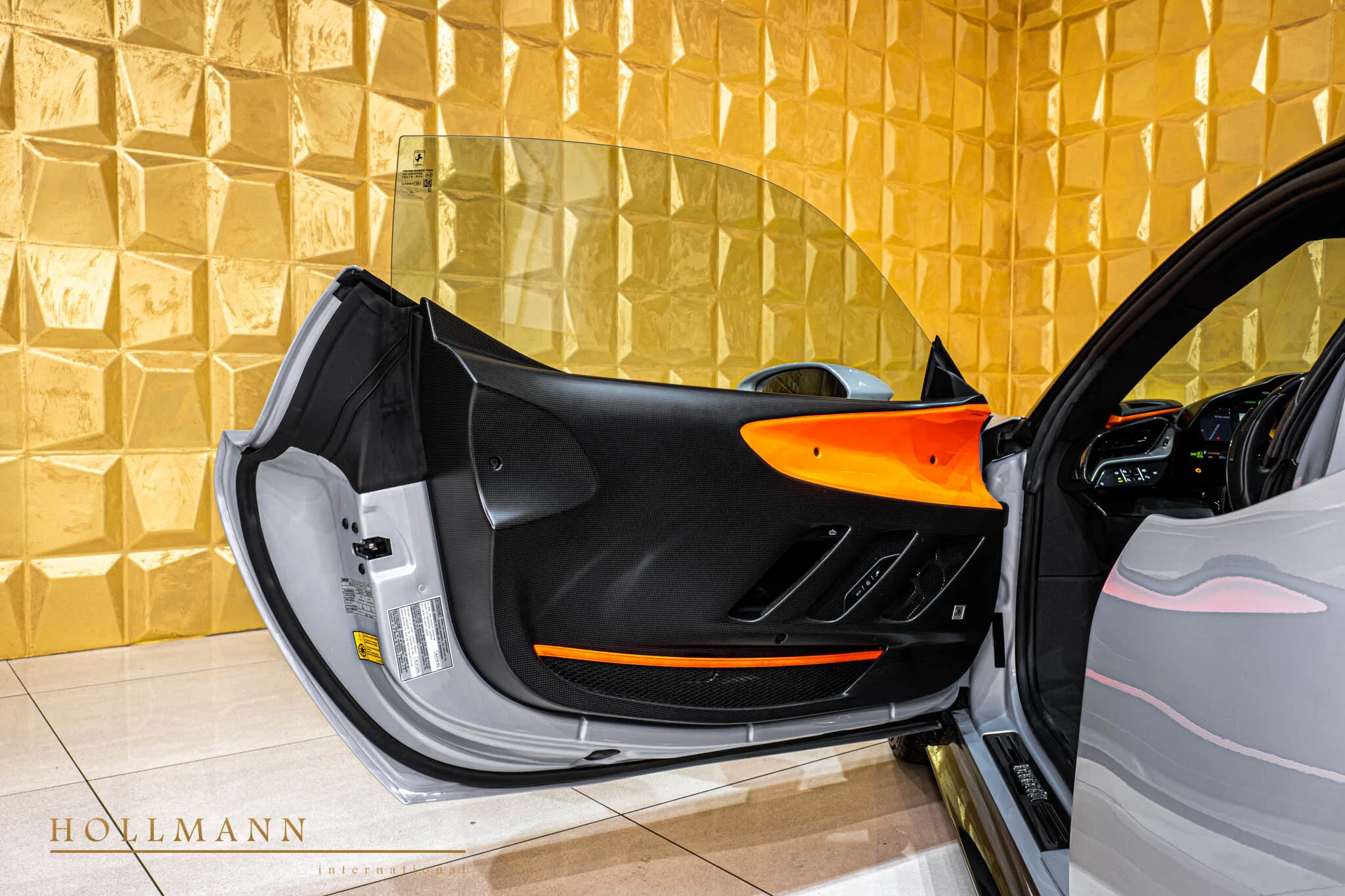 2025 Ferrari SF90 XX Stradale interior, door panel, Alcantara Nero