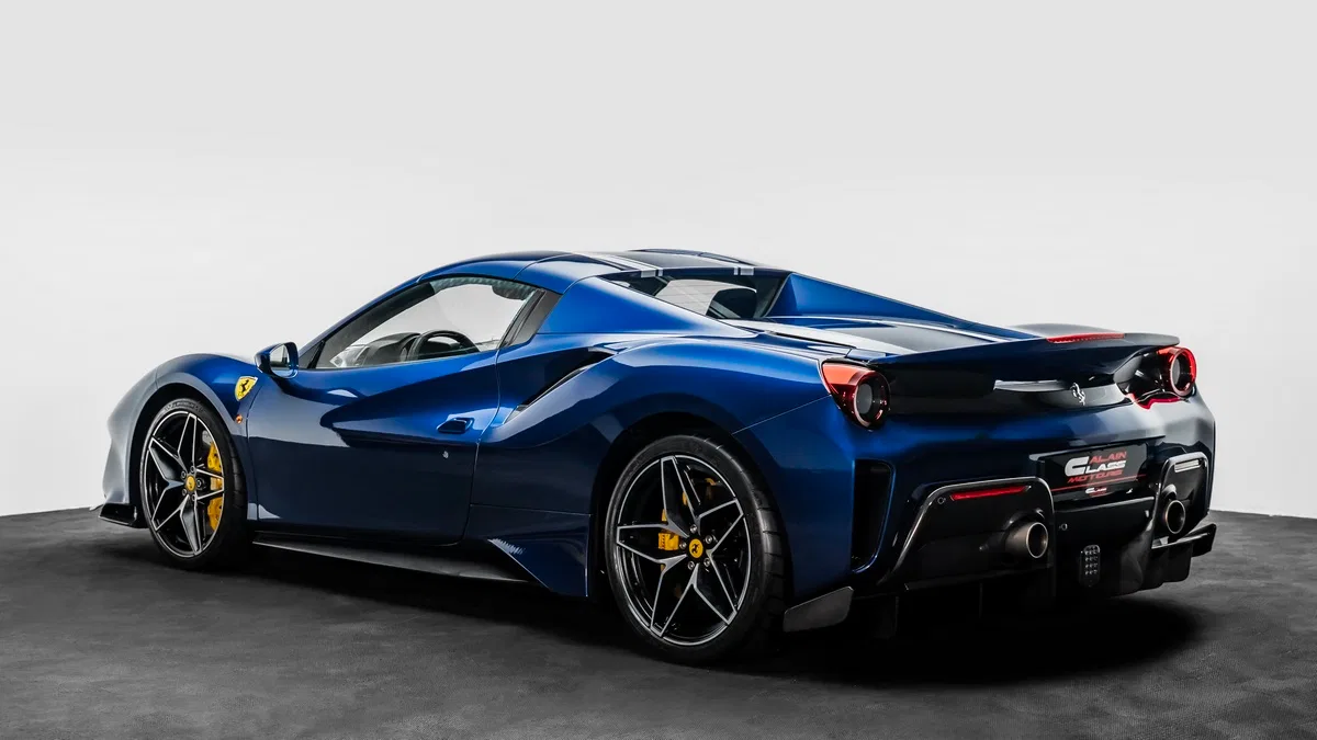 2020 Ferrari 488 Pista Spider for sale, exterior, Blue Tour De France