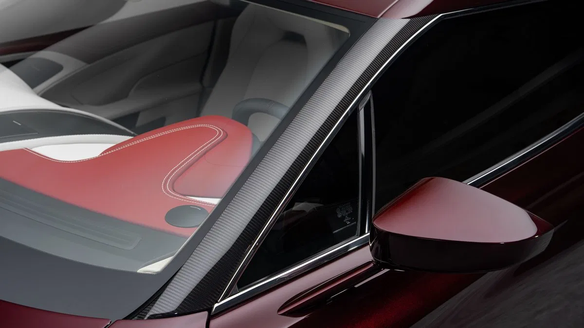 2018 Aston Martin Vanquish Zagato interior, door panel, Beige