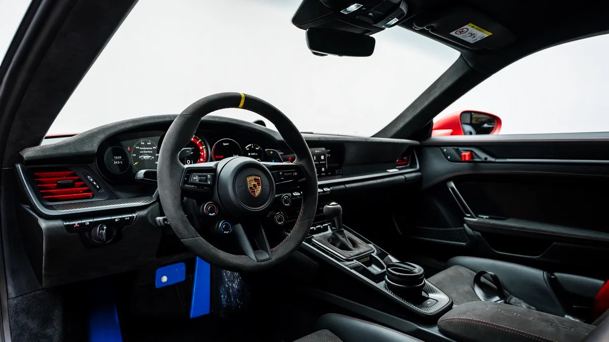 2024 Porsche 911 GT3 RS interior, dashboard, Black