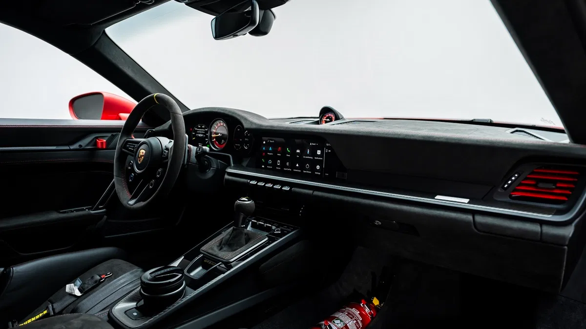 2024 Porsche 911 GT3 RS interior, dashboard, Black