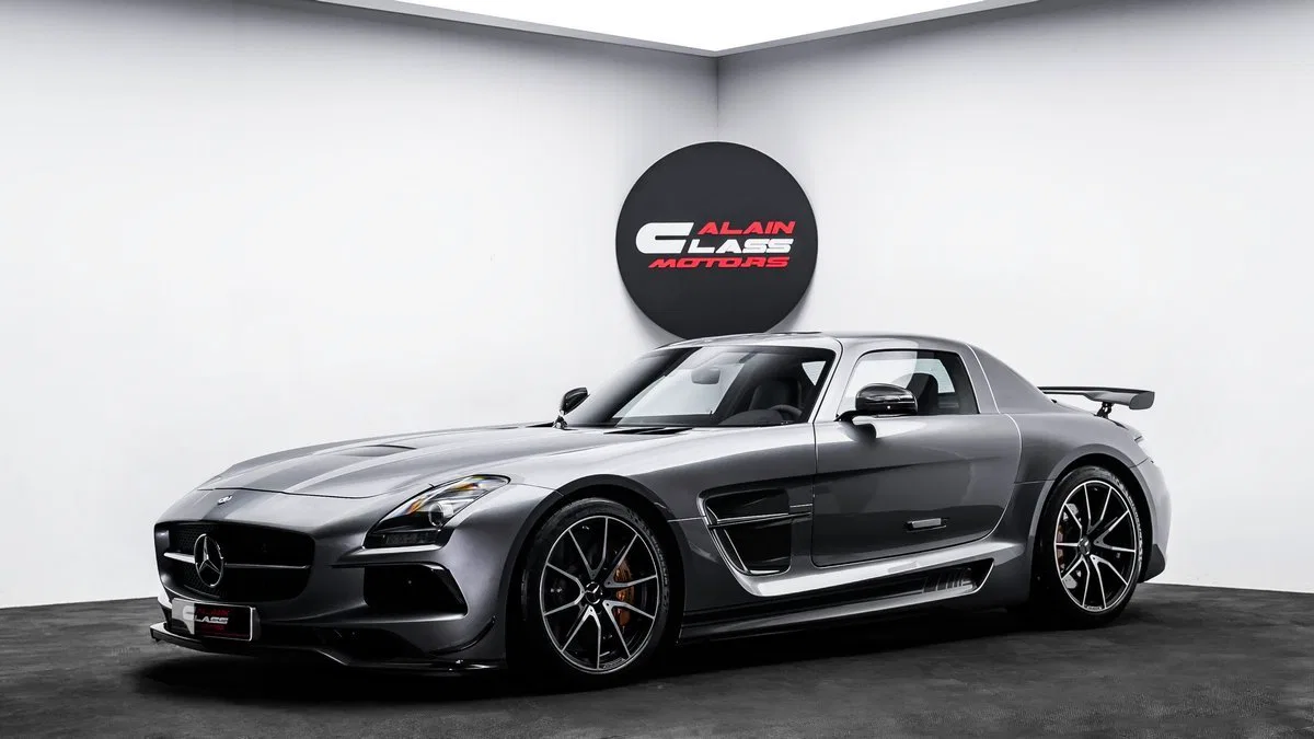 2014 Mercedes-AMG SLS Black Series for sale, exterior, Imola Grey Metallic