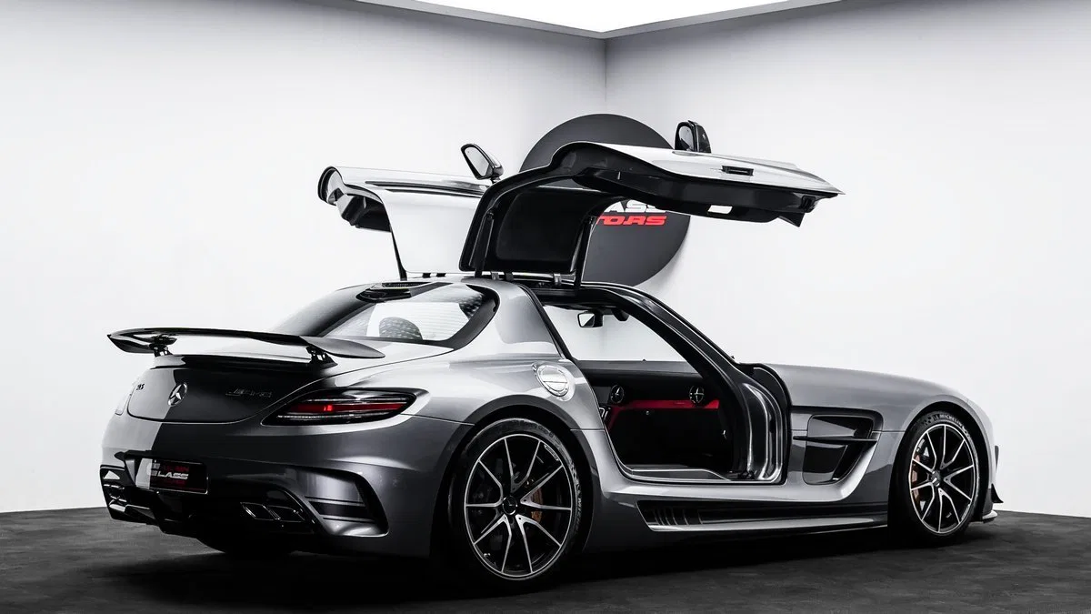 2014 Mercedes-AMG SLS Black Series for sale, exterior, Imola Grey Metallic