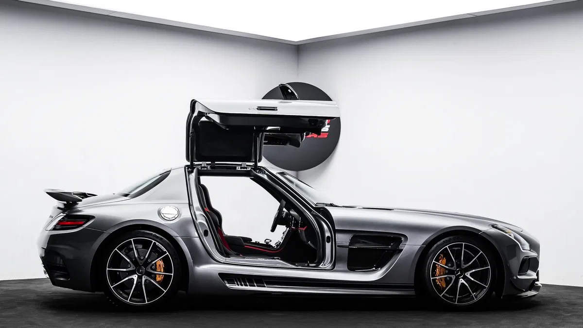 2014 Mercedes-AMG SLS Black Series for sale, exterior, Imola Grey Metallic