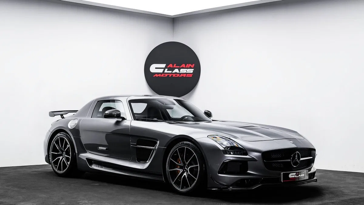 2014 Mercedes-AMG SLS Black Series for sale, exterior, Imola Grey Metallic