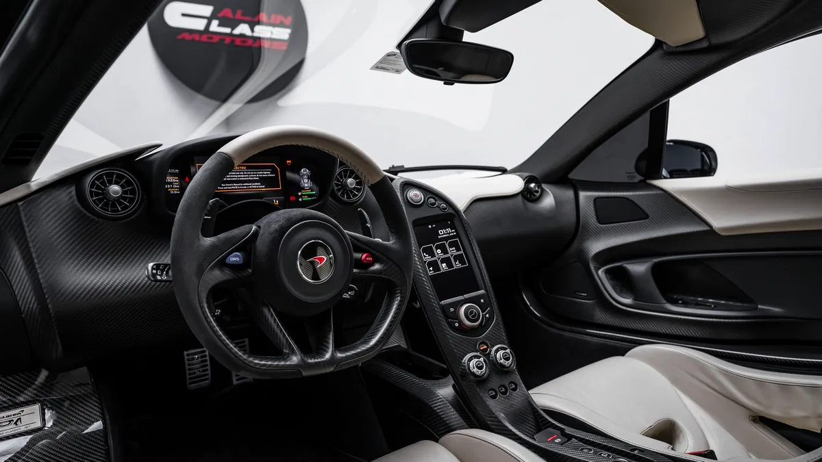 2014 McLaren P1 interior, White & Black