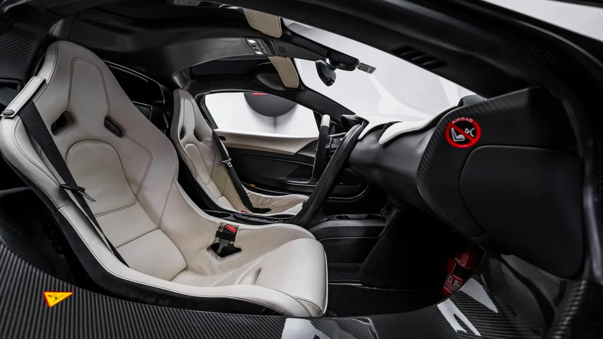 2014 McLaren P1 interior, White & Black