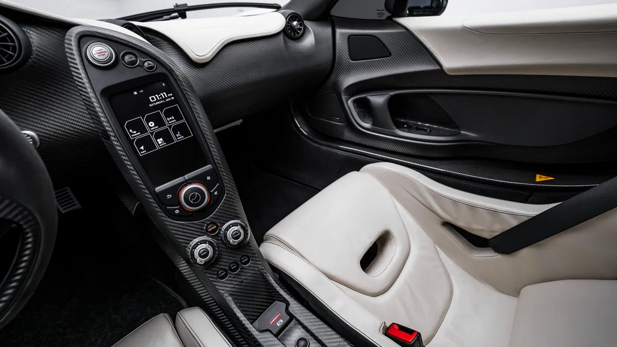 2014 McLaren P1 interior, White & Black