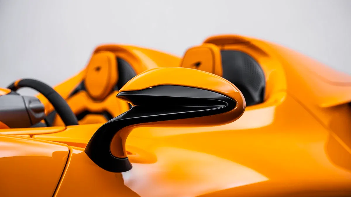 2021 McLaren Elva interior, Orange
