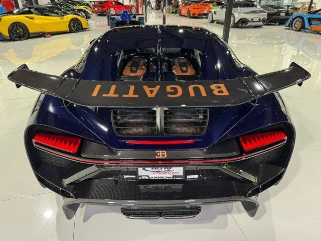 2021 Bugatti Chiron Pur Sport, rear three-quarter view