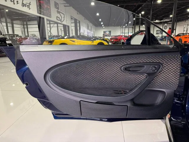 2021 Bugatti Chiron Pur Sport interior, door panel