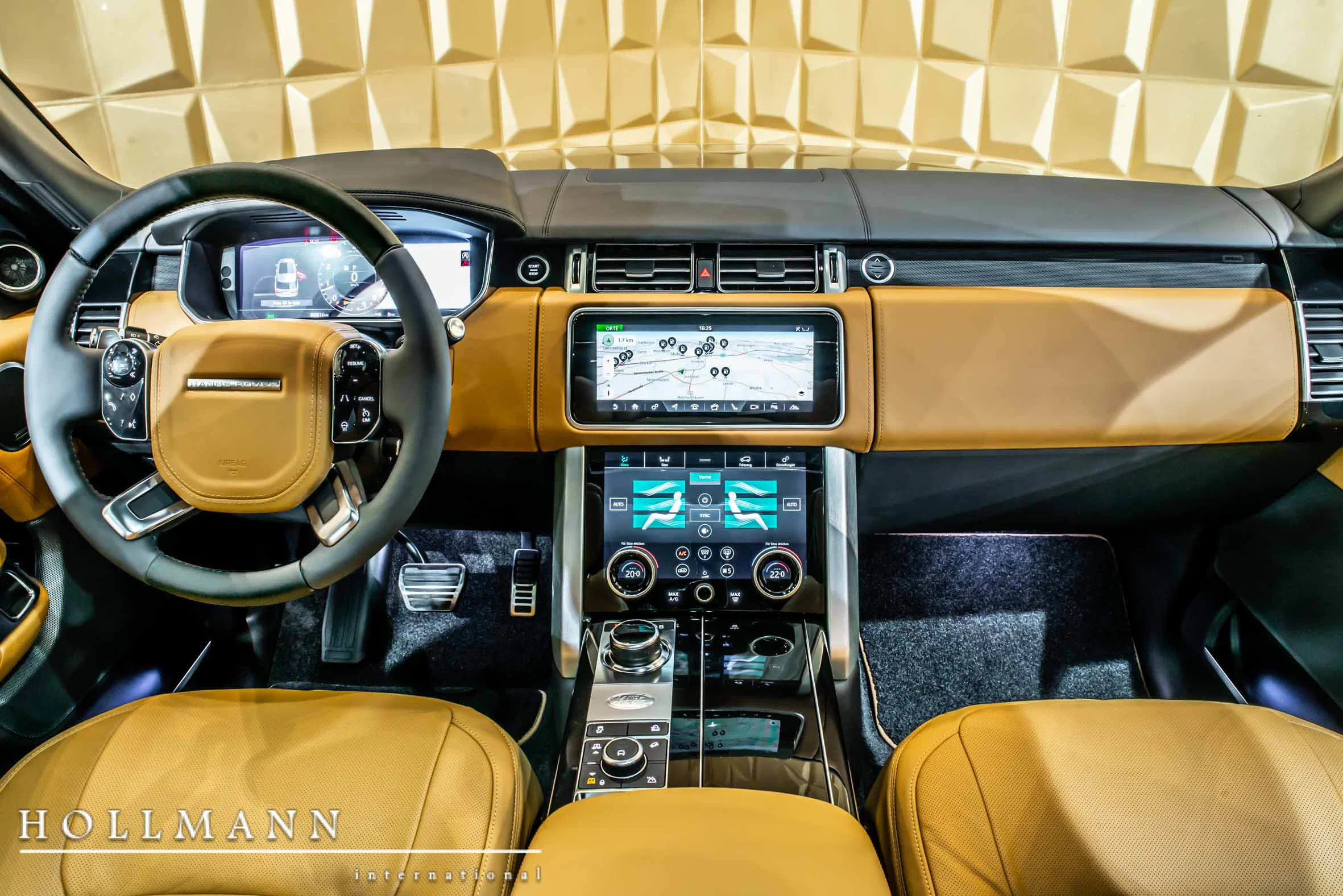 2020 Land Rover Range Rover 5.0 V8 ATB LWB interior, dashboard, Leather Ebony/Tan /Vintage Tan Seats