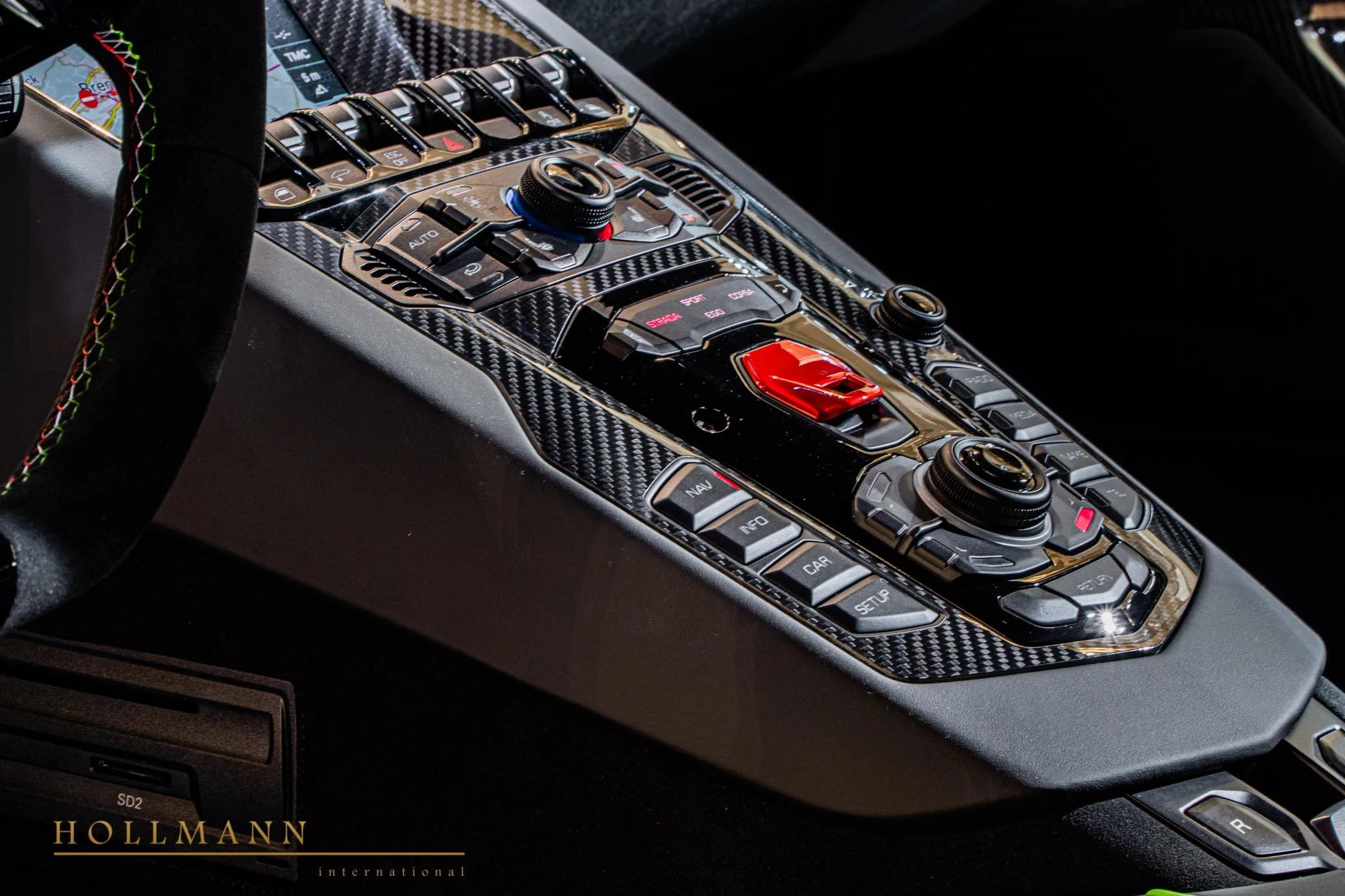 2020 Lamborghini Aventador SVJ interior, Verde Fauns