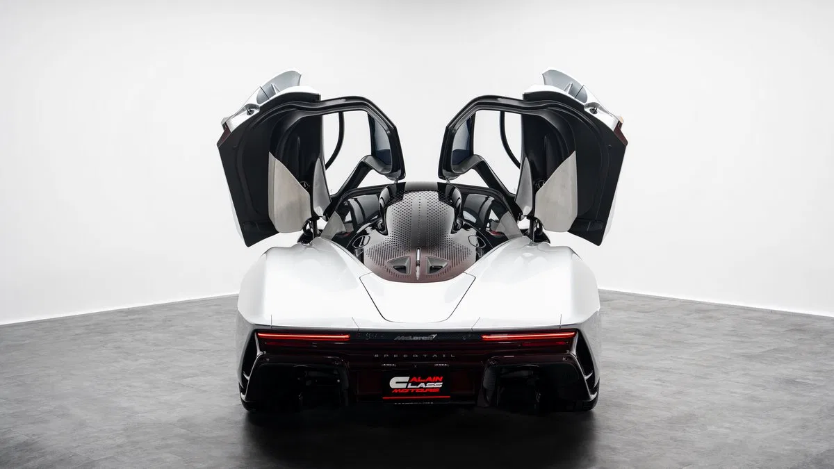 2020 McLaren Speedtail, rear three-quarter view