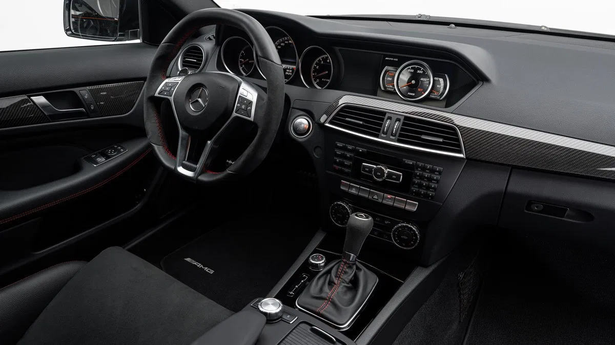 2012 C63 AMG Black Series interior, dashboard