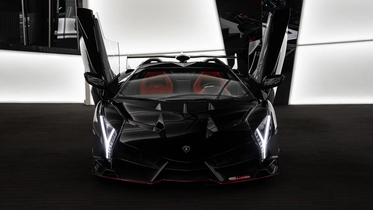 2015 Lamborghini Veneno Roadster for sale, exterior, Black