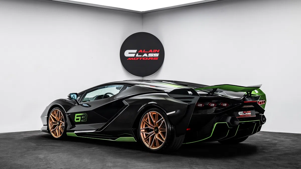 2021 Lamborghini Sián for sale, exterior, Glossy Exposed Carbon | Green