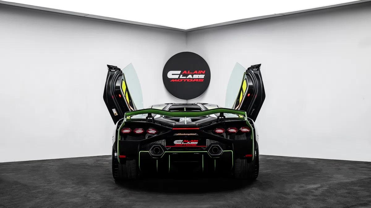 2021 Lamborghini Sián for sale, exterior, Glossy Exposed Carbon | Green