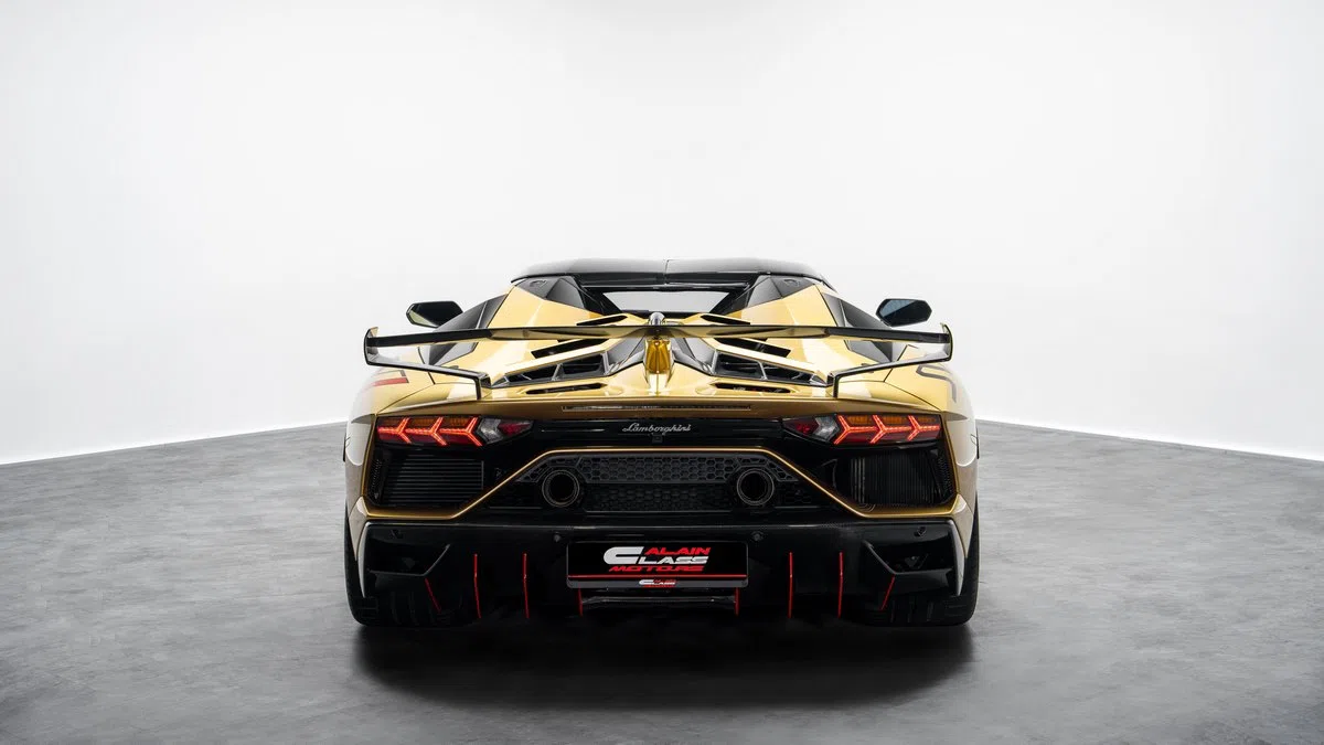 2021 Lamborghini Aventador SVJ Roadster for sale, exterior, Oro Elios