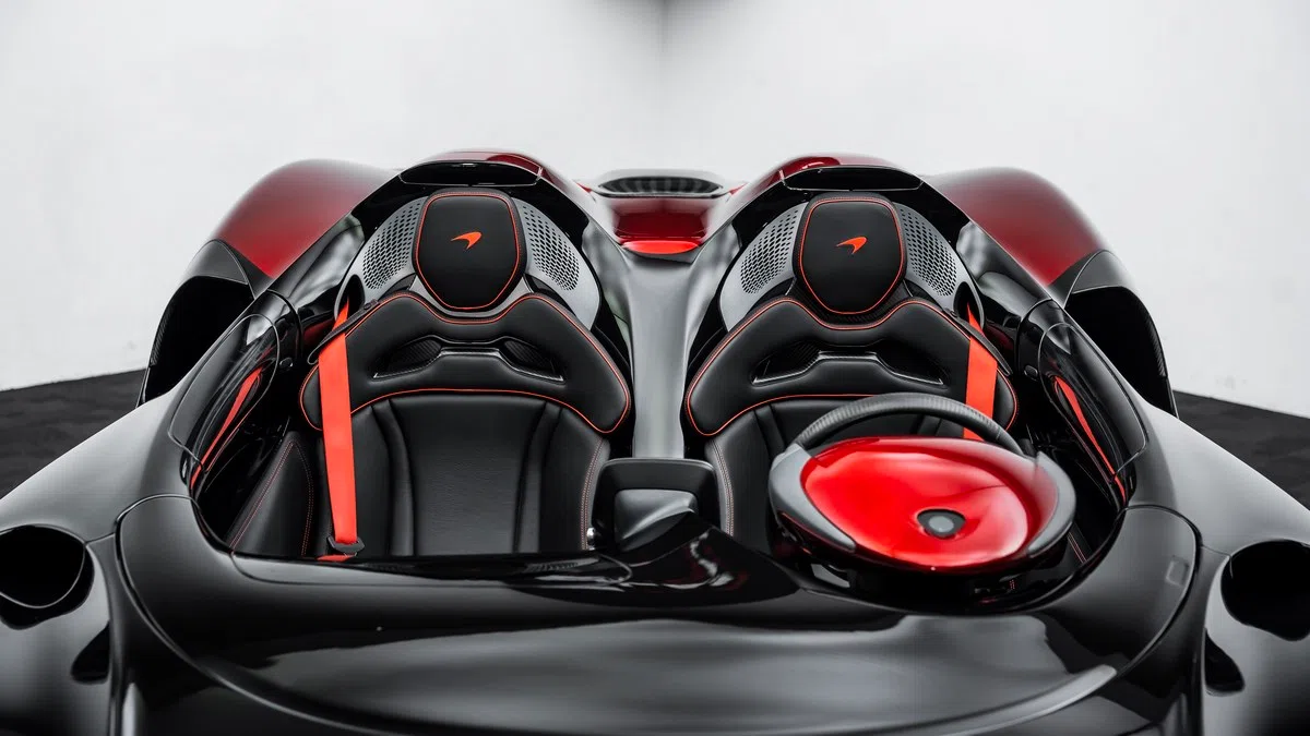 2021 McLaren Elva interior, seats, Black