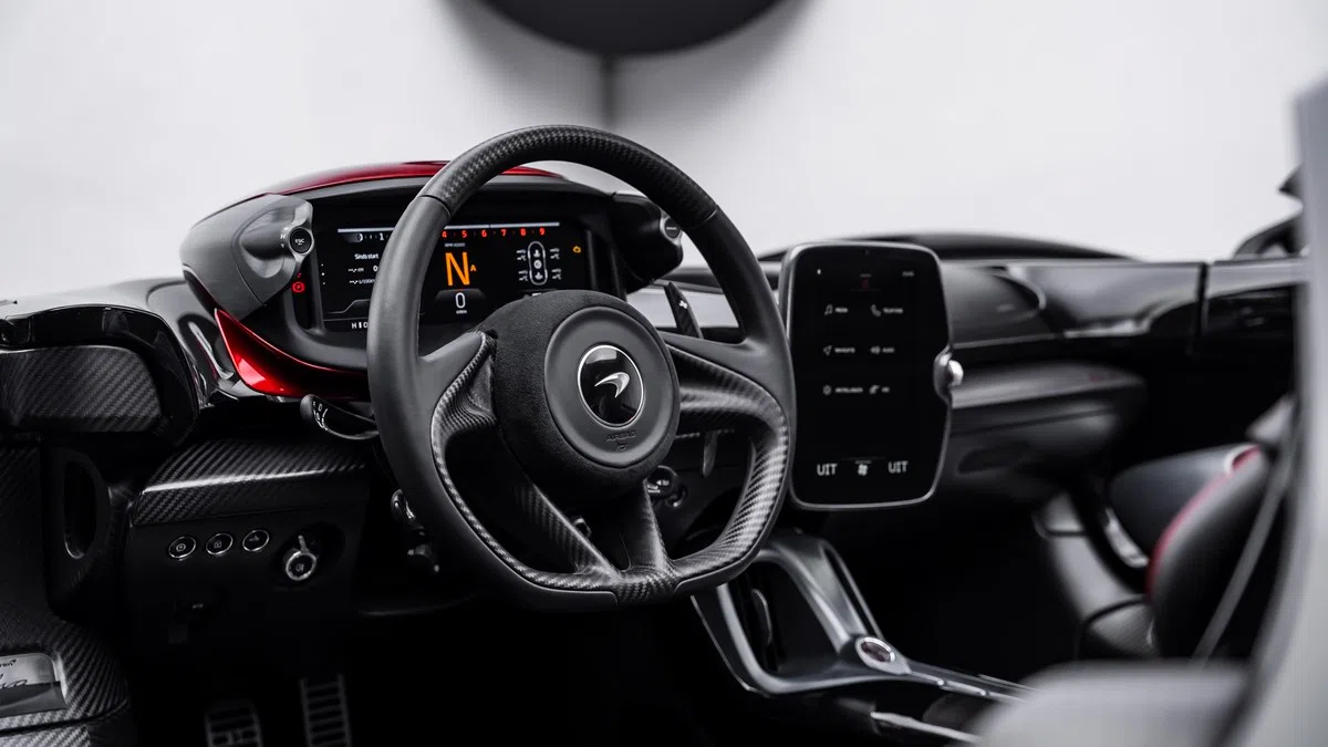 2021 McLaren Elva interior, Black