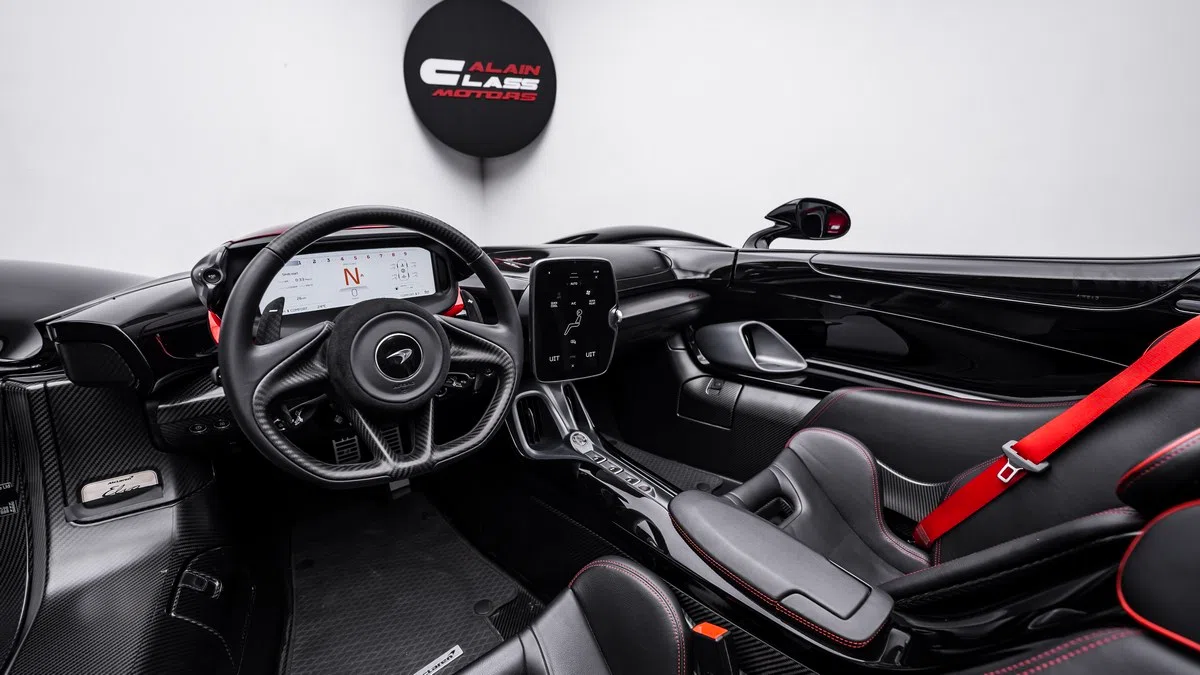 2021 McLaren Elva interior, Black