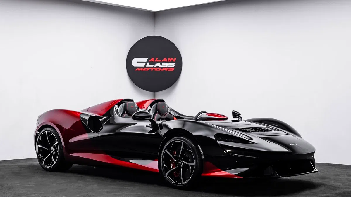 2021 McLaren Elva, side profile, Black