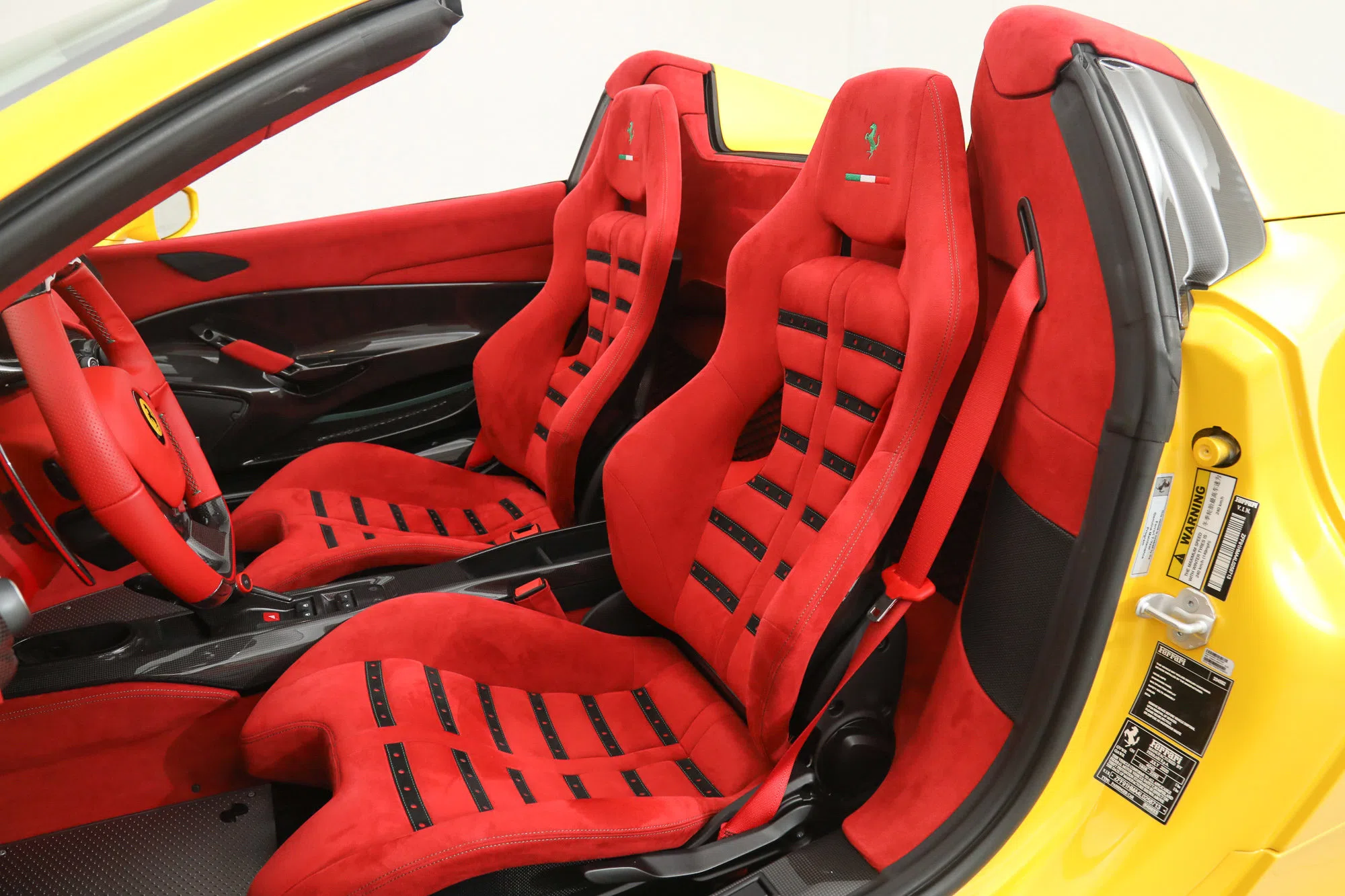 2020 Ferrari 488 Pista Spider interior, seats
