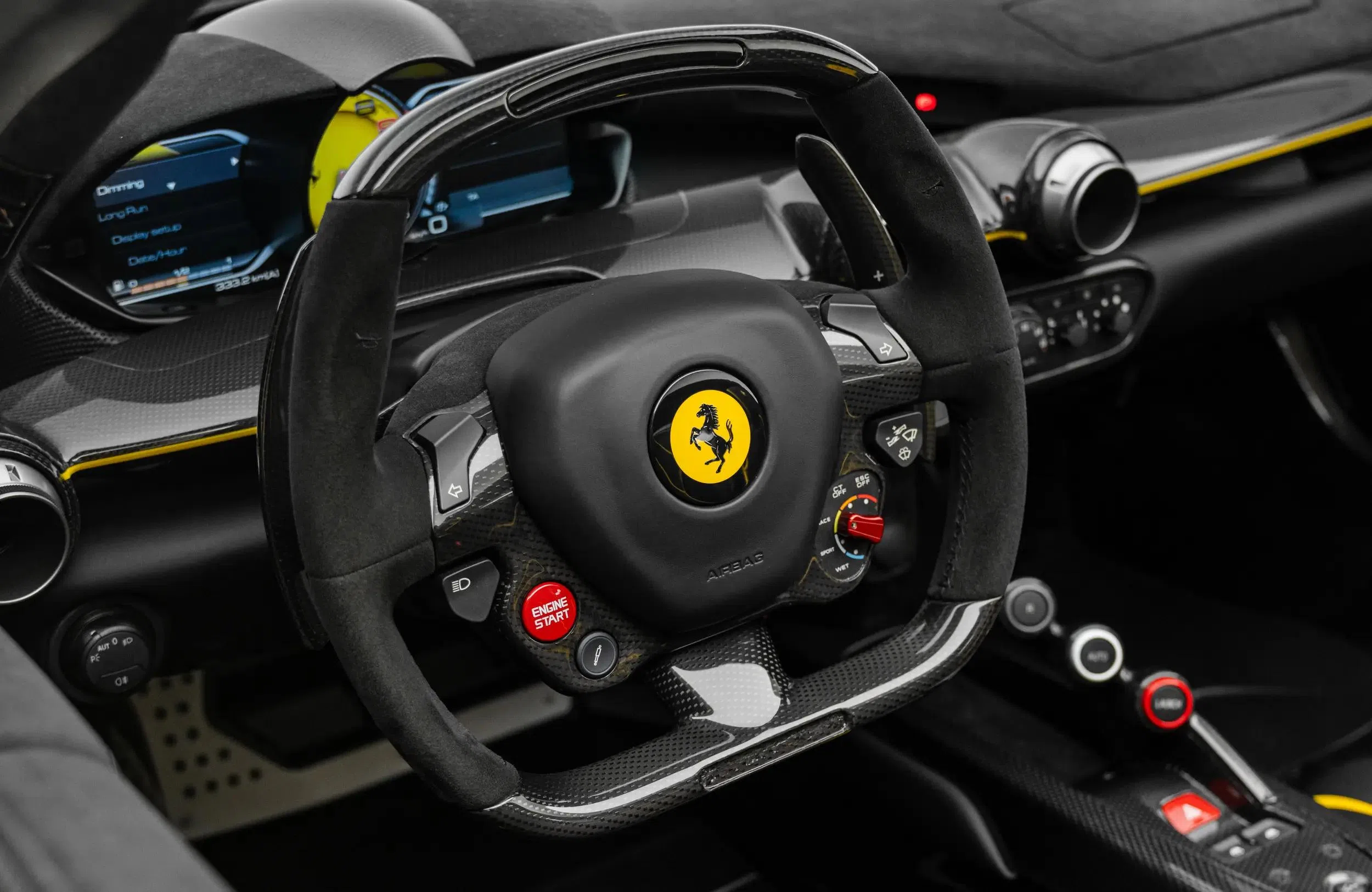 2017 Ferrari LaFerrari Aperta interior, steering wheel