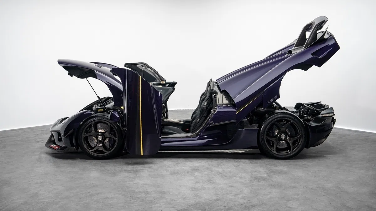 2019 Koenigsegg Regera for sale, exterior, Purple Carbon