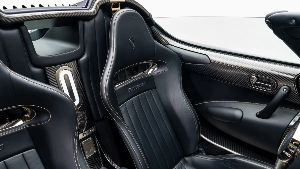 2019 Koenigsegg Regera interior, seats, Black
