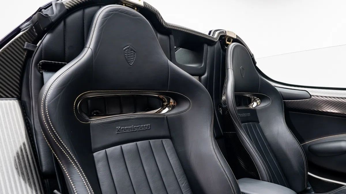 2019 Koenigsegg Regera interior, seats, Black