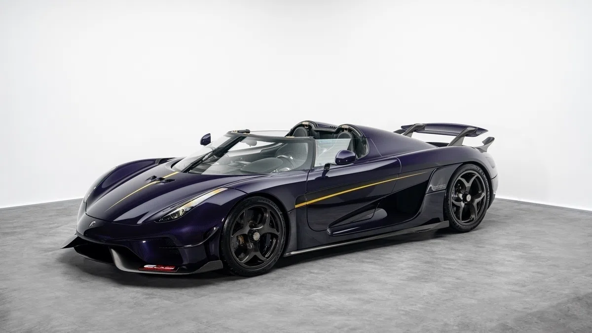2019 Koenigsegg Regera for sale, exterior, Purple Carbon