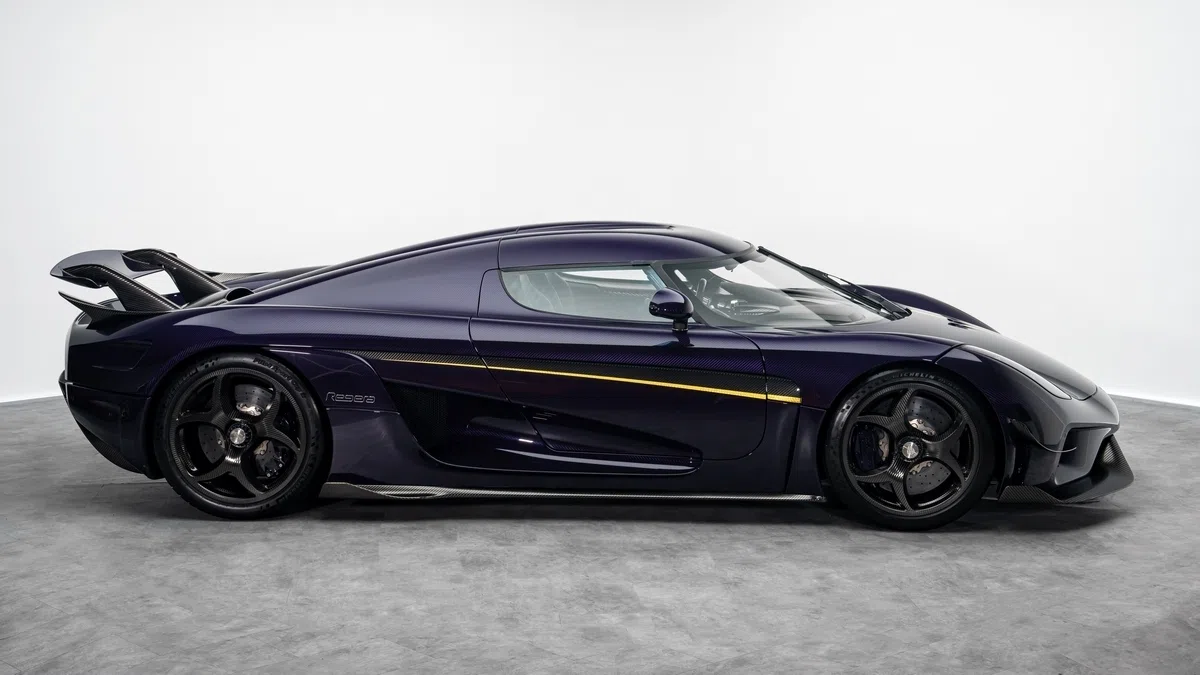 2019 Koenigsegg Regera for sale, exterior, Purple Carbon