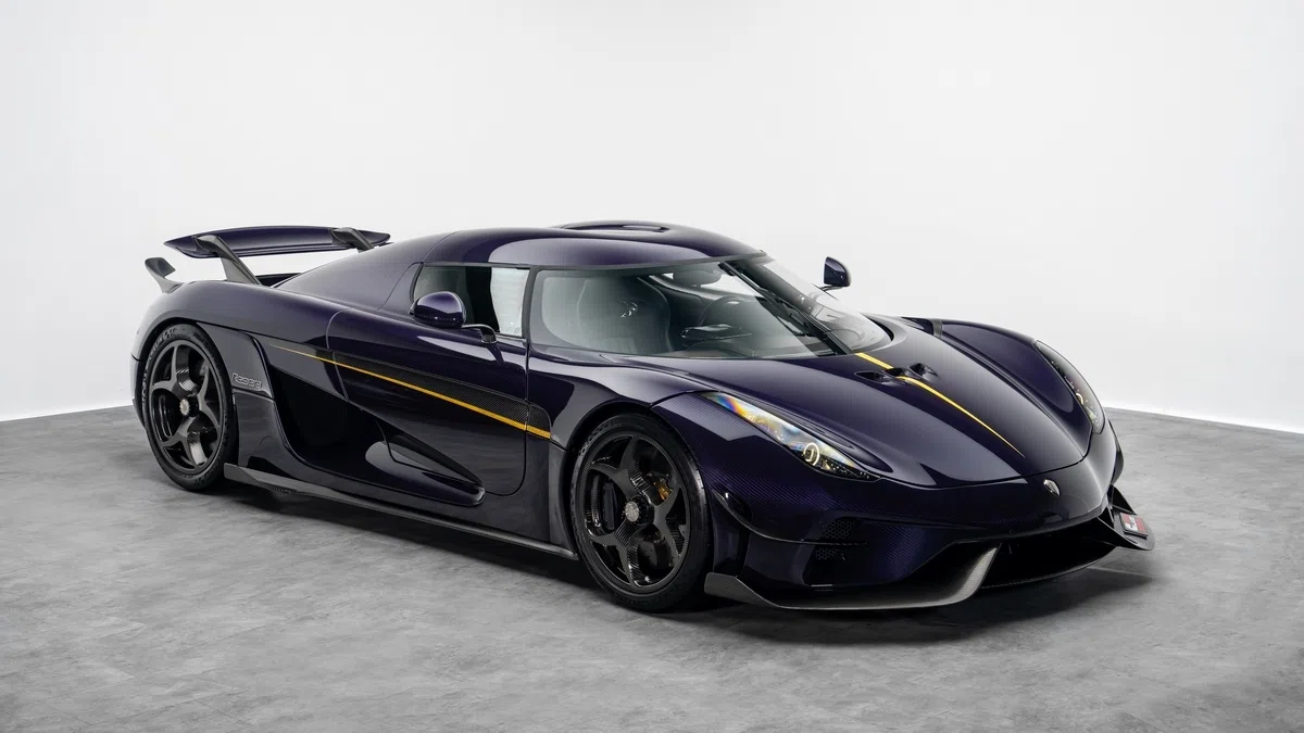 2019 Koenigsegg Regera for sale, exterior, Purple Carbon