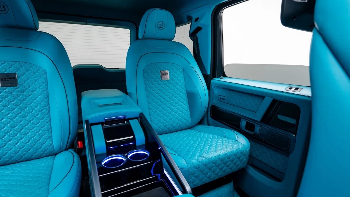 2022 BRABUS G 900 Rocket Edition interior, seats, Blue