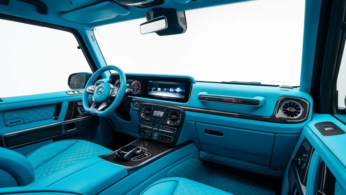 2022 BRABUS G 900 Rocket Edition interior, Blue
