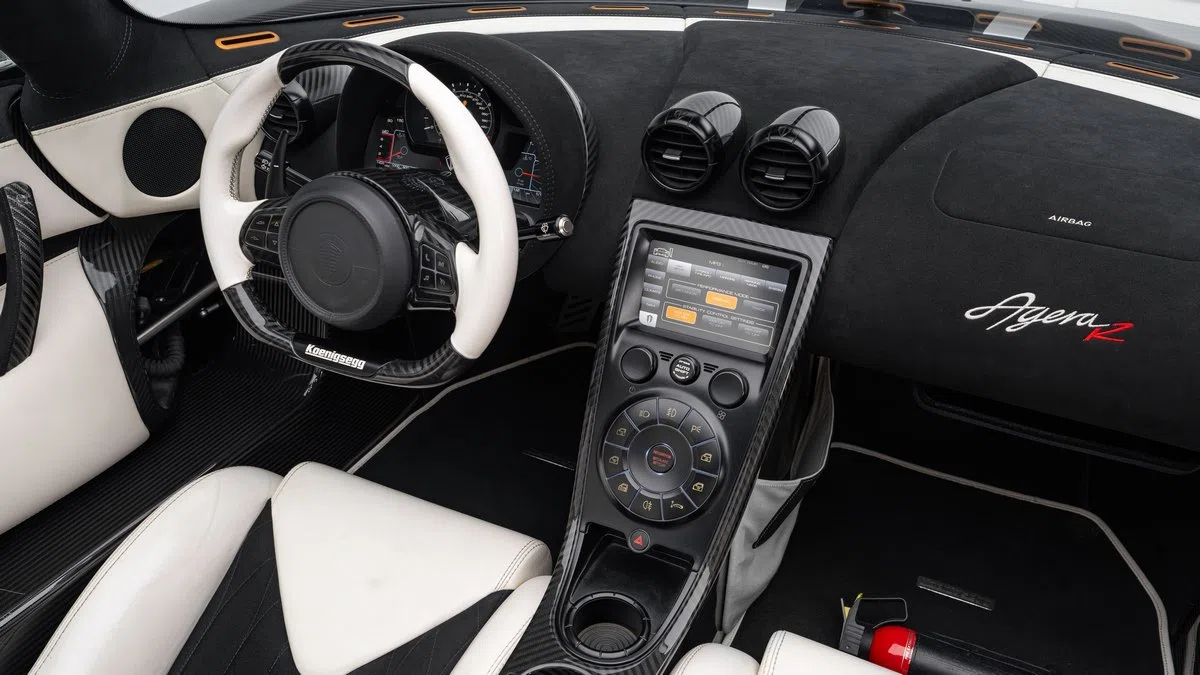 2014 Koenigsegg Agera R interior, dashboard, Black